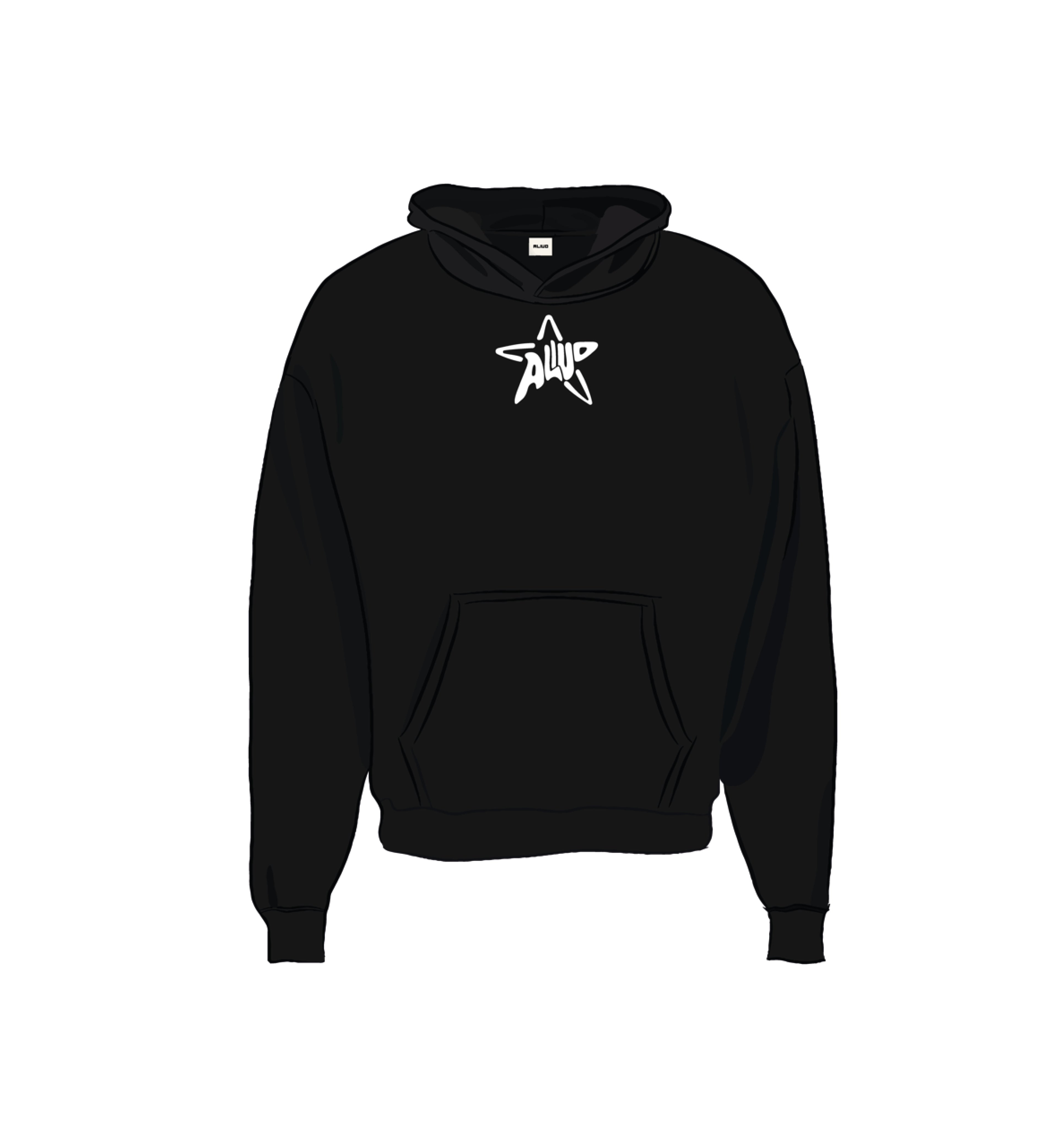 STAR HOODIE BLACK