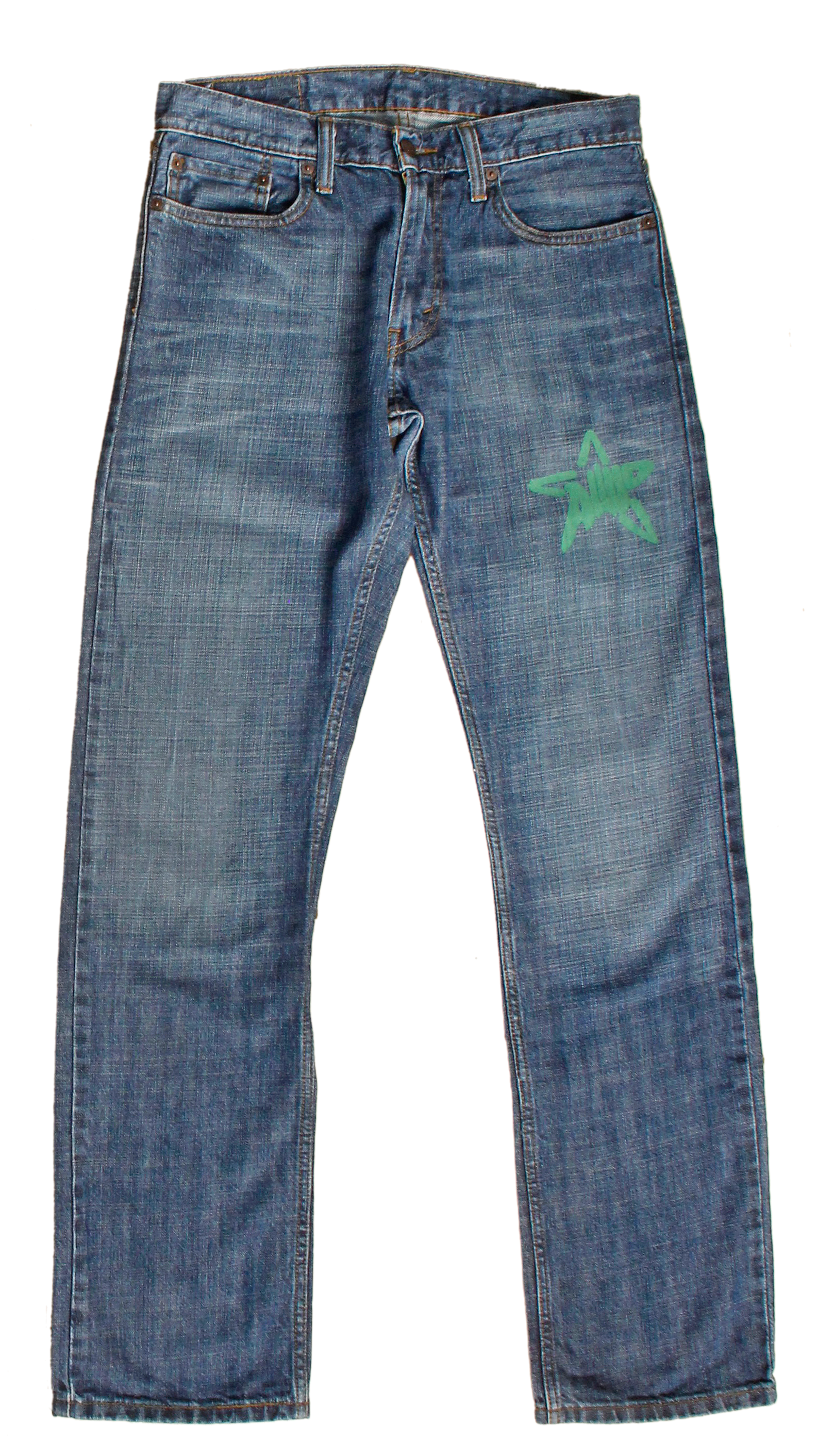 denim with star print W32 L34