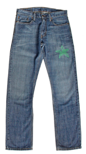 denim with star print W32 L34