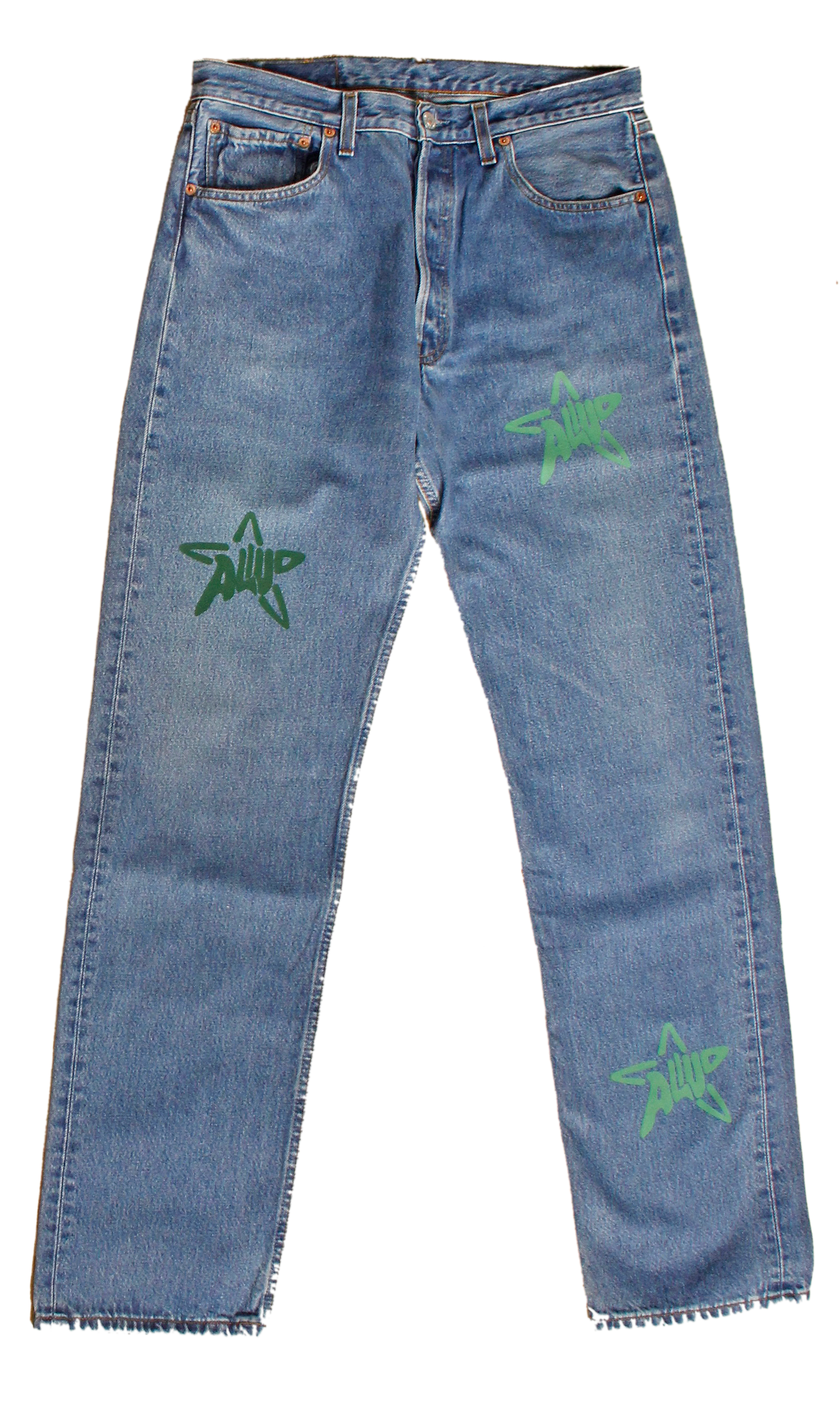 denim with star print W34L34